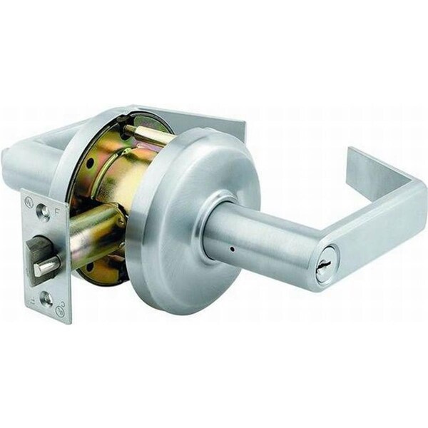 Muebles Para El Hogar 2.75 in. Stanley Commercial Hardware Sierra Storeroom Lock with Backset & ASA Strike Satin Chrome MU3251271 - main